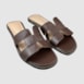 Sandália Hermes Inspired em Couro Brown 5-114