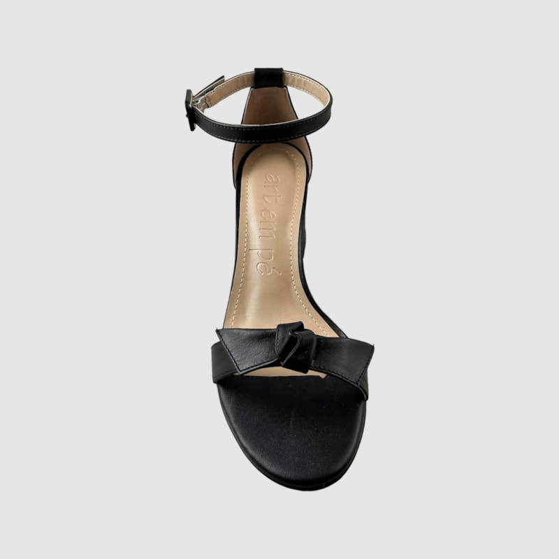 Sandália Laura Couro Preto 217 Sandália Laura Couro Preto 217