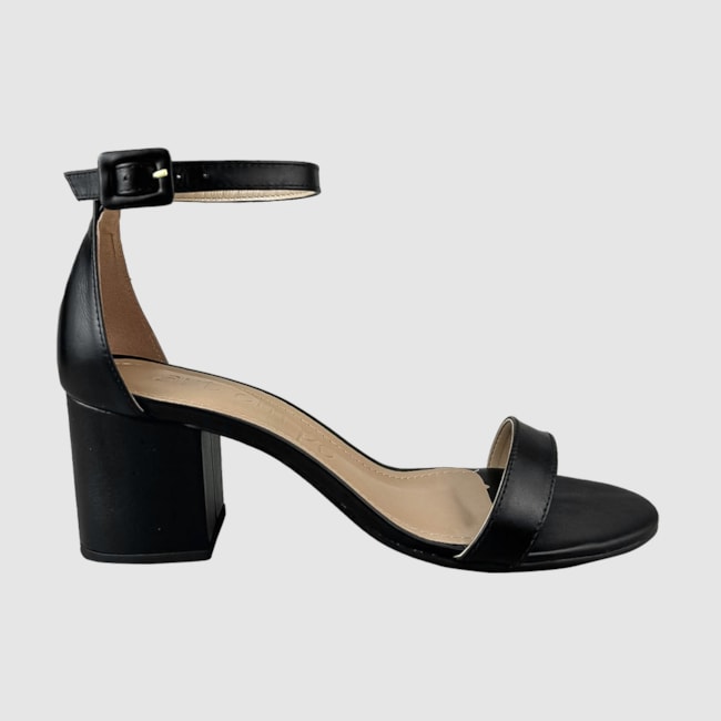 Sandália Luci Couro Preto 219