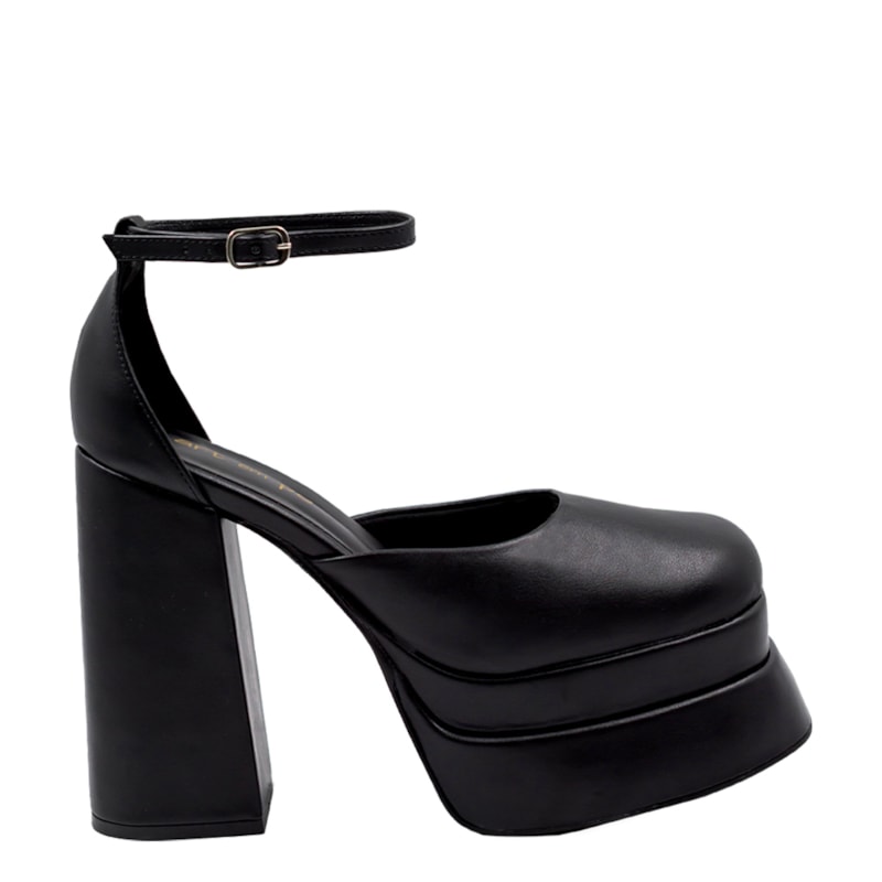 Sandália Meia Pata Paula Preto Inspired Versace 2978 Sandália Meia Pata Paula Preto Inspired Versace 2978