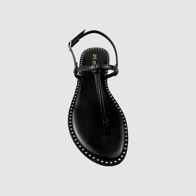 Sandália Rasteira Cá Preto 160