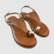Sandália Rasteira Duda Couro Camel 251
