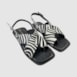 Sandália Rasteira Duda Zebra 144