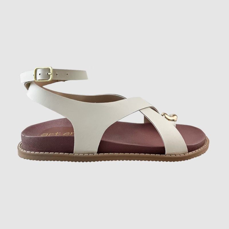 Sandália Rasteira Fê Off White145