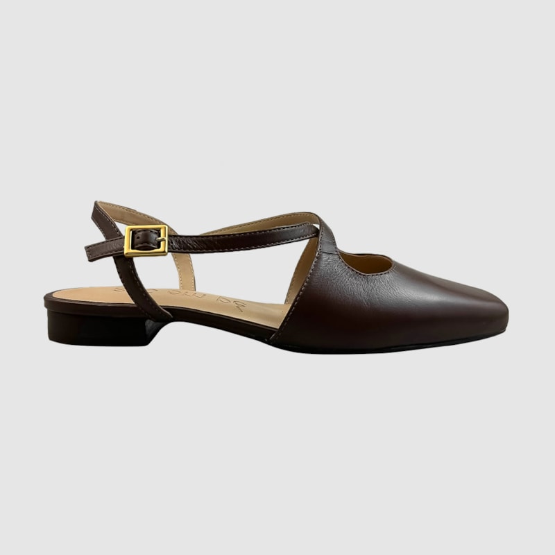 Sapatilha Barcelona Couro Café 150 Sapatilha Barcelona Couro Café 150