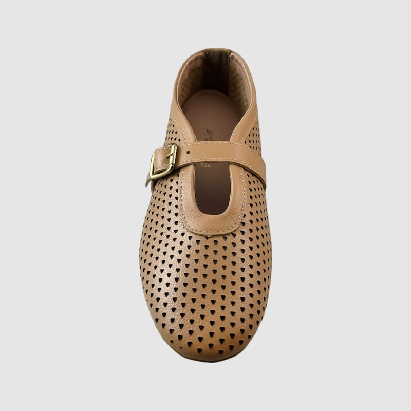 Sapatilha Furadinha Nanda Camel  260