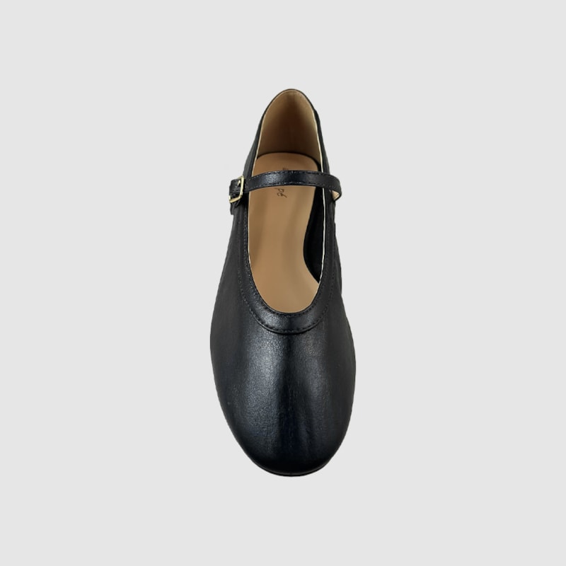 Sapatilha Serena Couro Preto 354