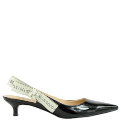 Scarpin Chanel Inspired em Verniz Preto 3000 Scarpin Chanel Inspired em Verniz Preto 3000