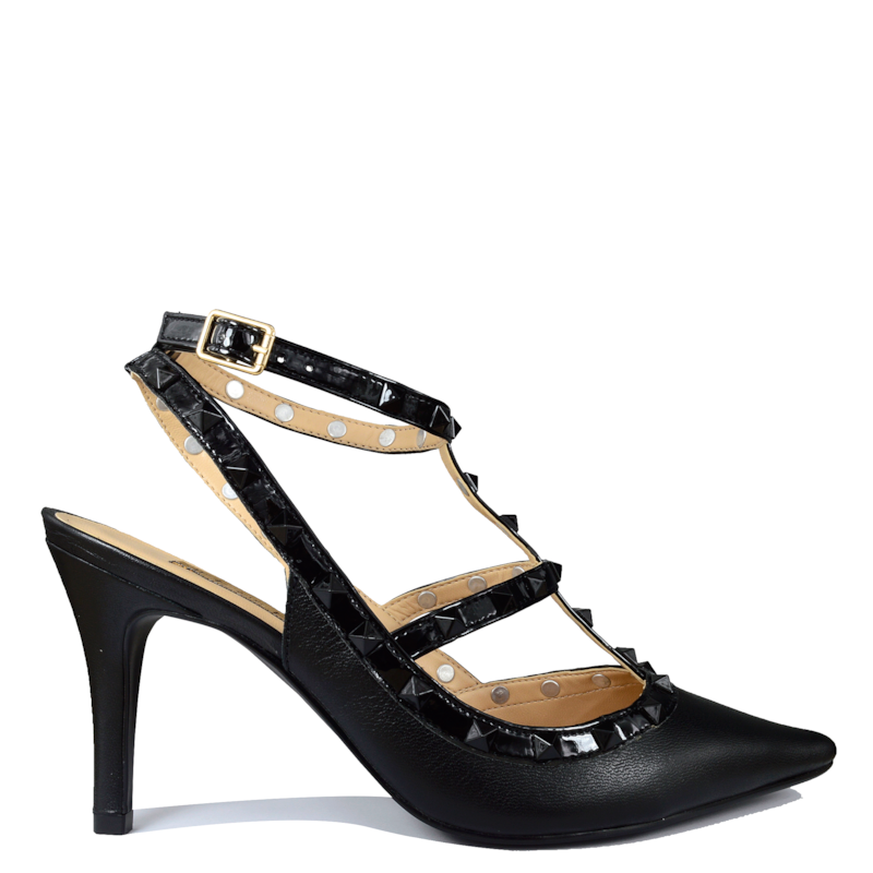Scarpin Veneza Preto Couro L750 Scarpin Veneza Preto Couro L750