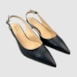 Slingback Analu Couro Preto 903