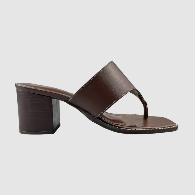 Tamanco Bru Couro Brown 279