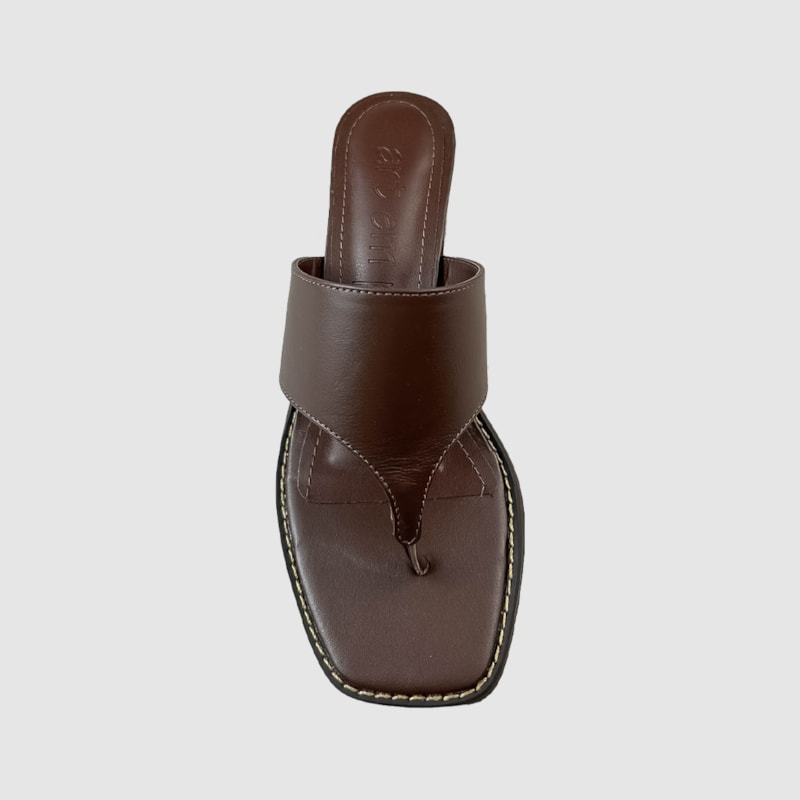 Tamanco Bru Couro Brown 279