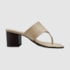 Tamanco Bru Couro Nude 3279